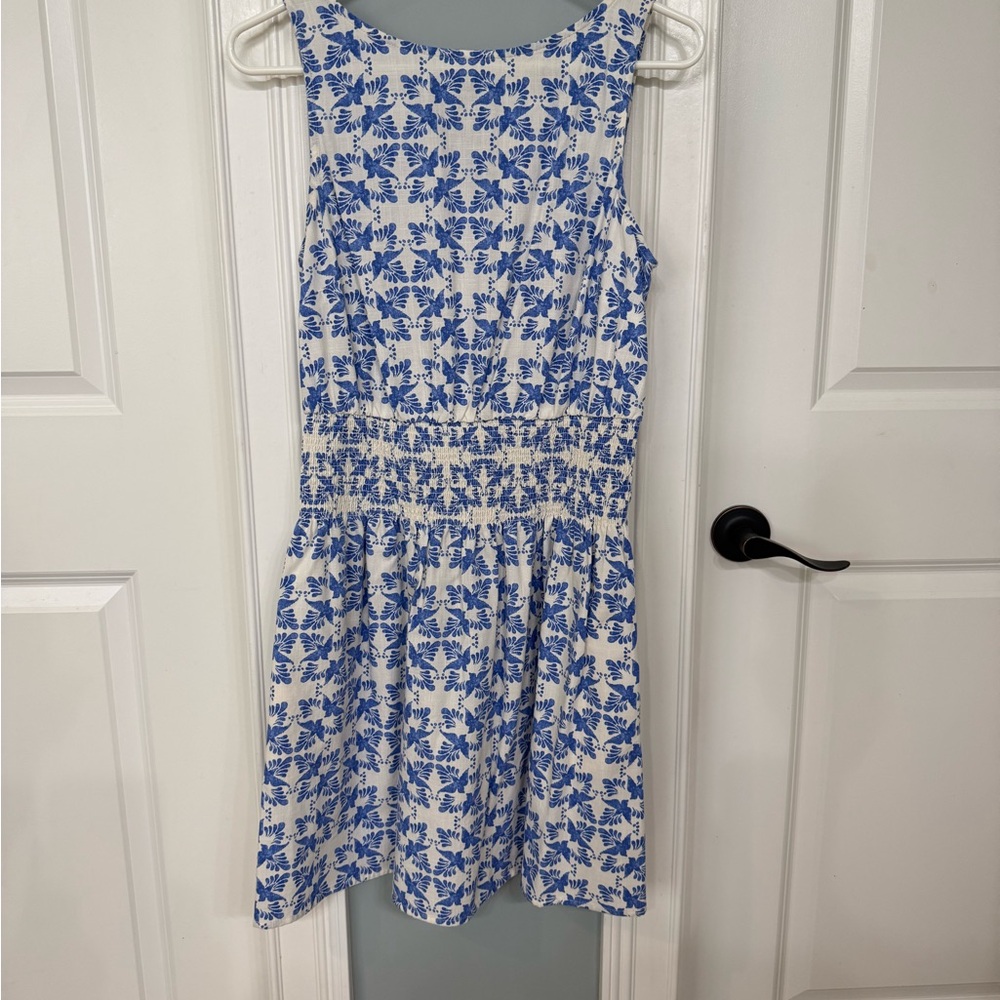 Universal Thread White and Blue Floral Mini Dress